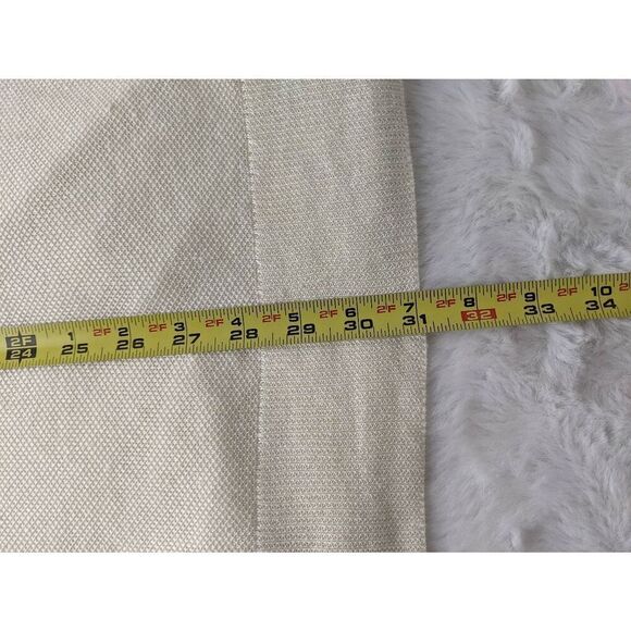 Theory Sweater Off White Ivory Linen Blend Knit Open Front Cardigan Lightweight‎ - Picture 6 of 7